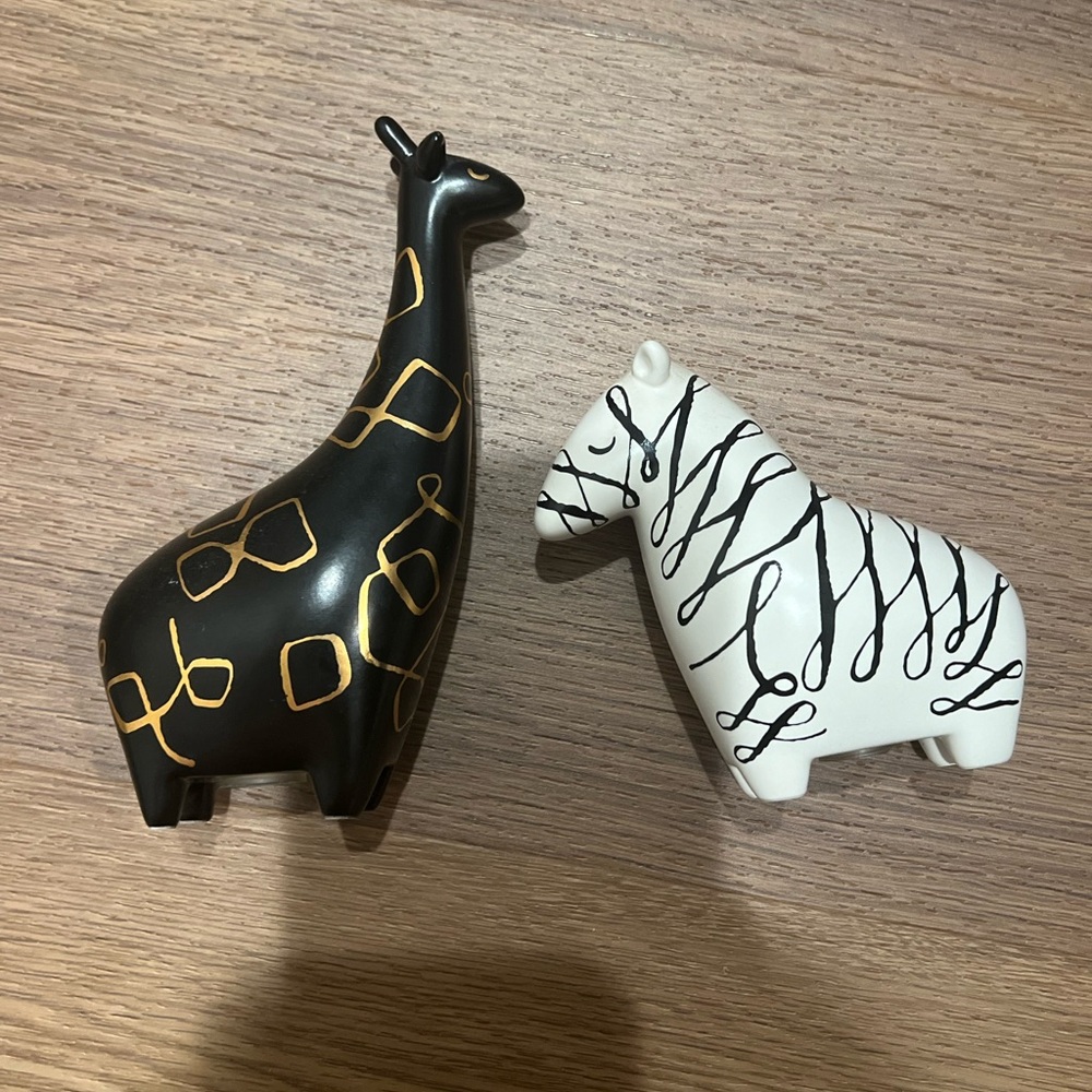 kate spade Black and White Animal Figurines